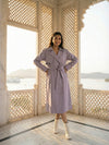 Lavender Luxe Trench Coat