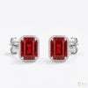 Ruby Radiance Stud Earrings