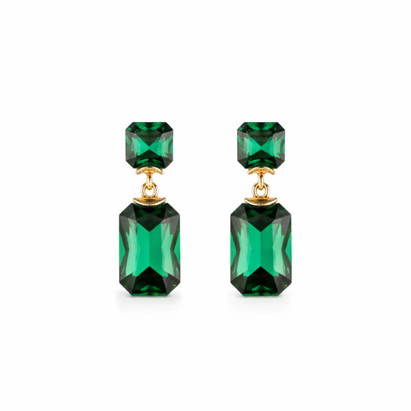 Emerald Luxe Drop Earrings