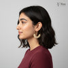Pearl Bloom Hoop Earrings