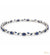 Blue Sapphire Crystal Tulip Bracelet