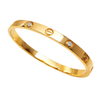 Gold Crystal Stud Bangle