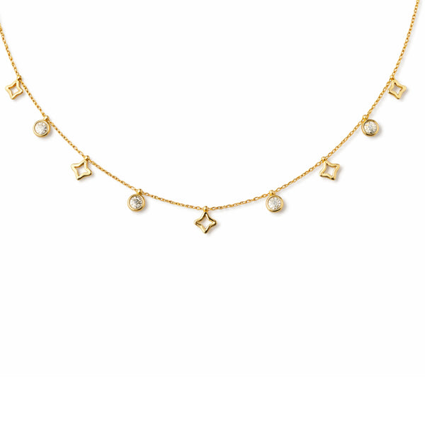 Chic Star Charm Crystal Necklace