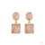 Blush Pink Stone Drop Earrings