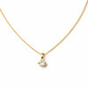 Minimal Crystal Drop Pendant Necklace