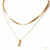 Gold Layered Herringbone & Bar Necklace