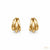 Sculpted Gold Ridge Earrings
