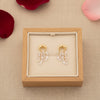 Crystal Dewdrop Hoops