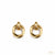 Gold Link Hoop Earrings