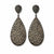 Vintage Crystal Cluster Statement Earrings