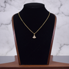 Golden Arc Sparkle Pendant