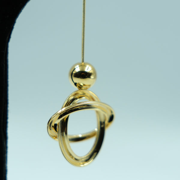 Aurora Interlock Drop Earrings