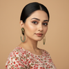 Vintage Bloom Crescent Earrings