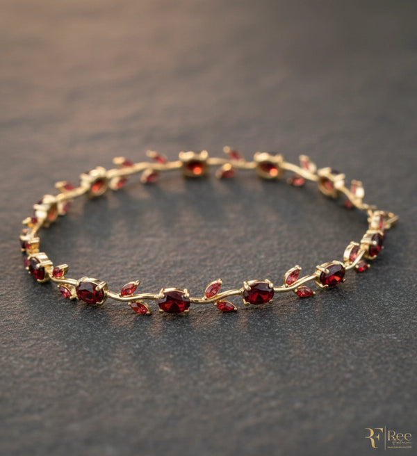 Tulip Elegance Red Bracelet