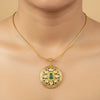 Royal Emerald Kundan Pendant Necklace