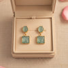Classic Pastel Stone Drop Earrings