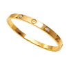 Gold Crystal Stud Bangle