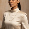 Gold Dainty Beaded Snake Chain