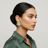 Golden Bloom Pearl Earrings