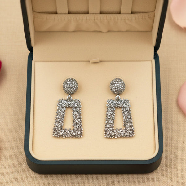Silver Prism Dazzle Earrings