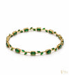 Emerald Glow Tulip Bracelet