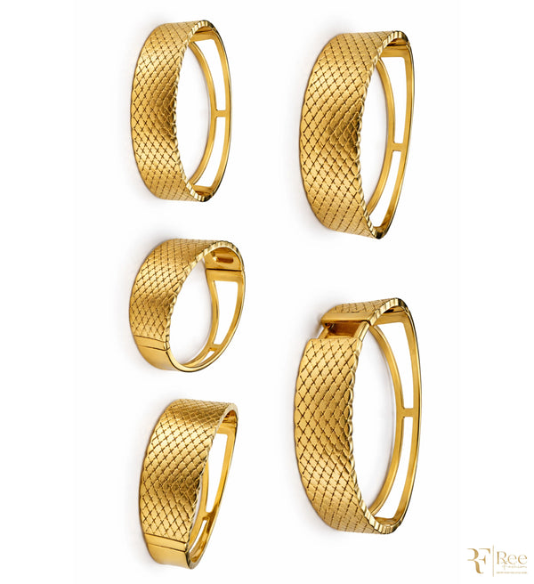 Golden Weave Cuff Bracelet