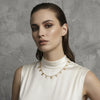 Luxury Charm Logo Drop Necklace
