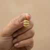 Golden Ripple Stud Earrings
