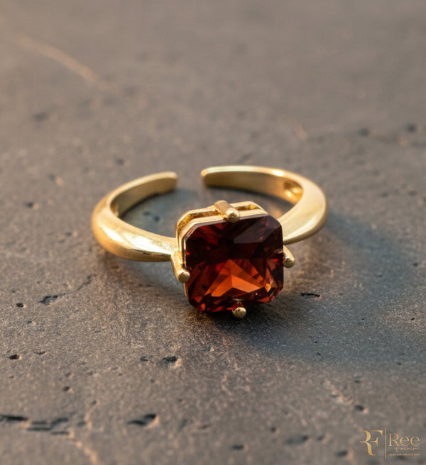 Ruby Square Adjustable Ring