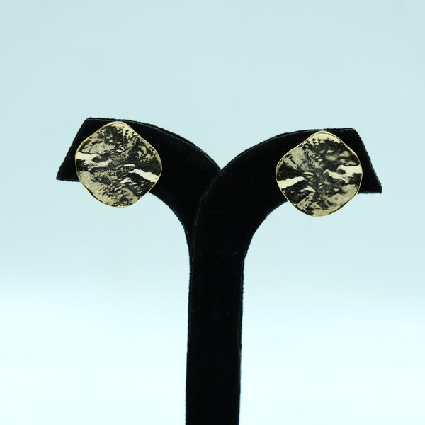 Aurora Gleam Gold Stud Earrings