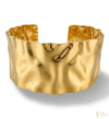 Gold Wave Statement Cuff