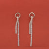 Silver Cascade Loop Earrings