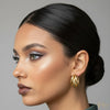 Sculpted Gold Ridge Earrings