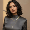 Gold Layered Herringbone & Bar Necklace