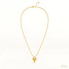 22k Gold Plated Heart Puffed Pendant