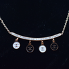 Monochrome Charm Bar Necklace