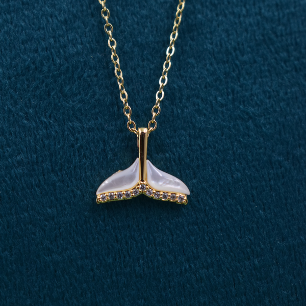 Golden Pearl Bloom Pendant