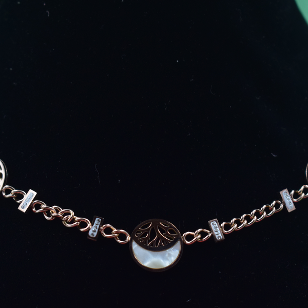 Rose Aura Charm Necklace