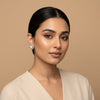 Celeste Pearl Halo Studs