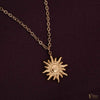 Gold Celestial Sun Pendant