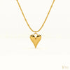 22k Gold Plated Heart Puffed Pendant