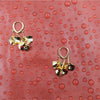 Golden Petal Whisper Earrings
