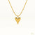22k Gold Plated Heart Puffed Pendant