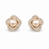 Pearl Blossom Stud Earrings
