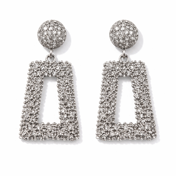 Silver Prism Dazzle Earrings
