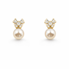 Pearl Blossom Stud Earrings