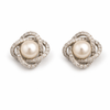 Celeste Pearl Halo Studs