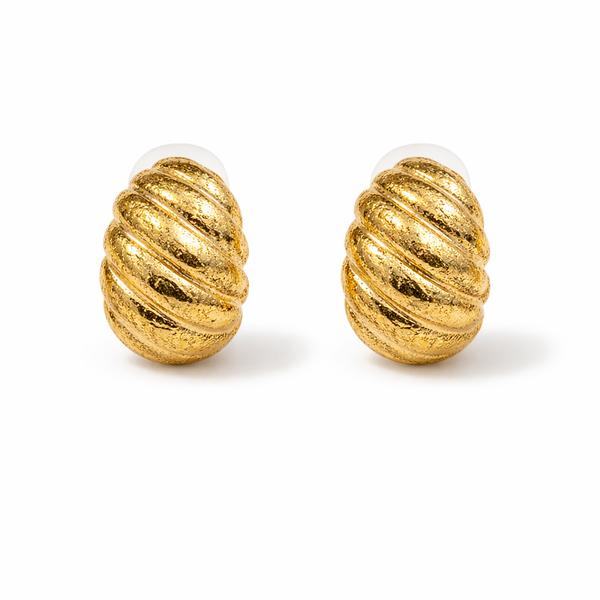 Golden Twist Elegance Studs