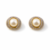 Aurora Pearl Halo Studs