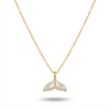 Golden Pearl Bloom Pendant